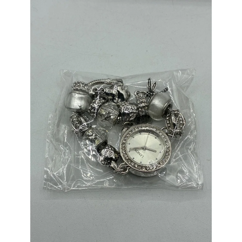 Lenox American by Design Silver Tone Charm Watch and Bracelet Set 834828